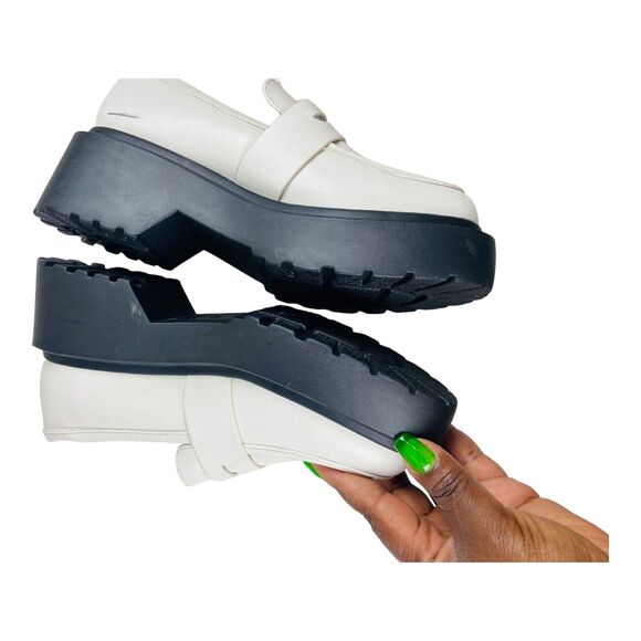 Pre-Owned Wild Fable White Women's Memory Foam Slip On Lacey Loafer Size 9.5 - Picture 4 of 8